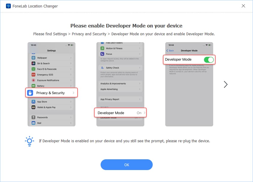 enable developer mode