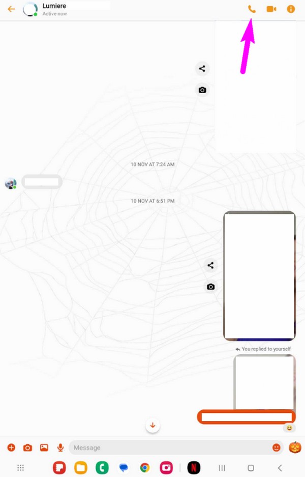 find iphone via messenger call