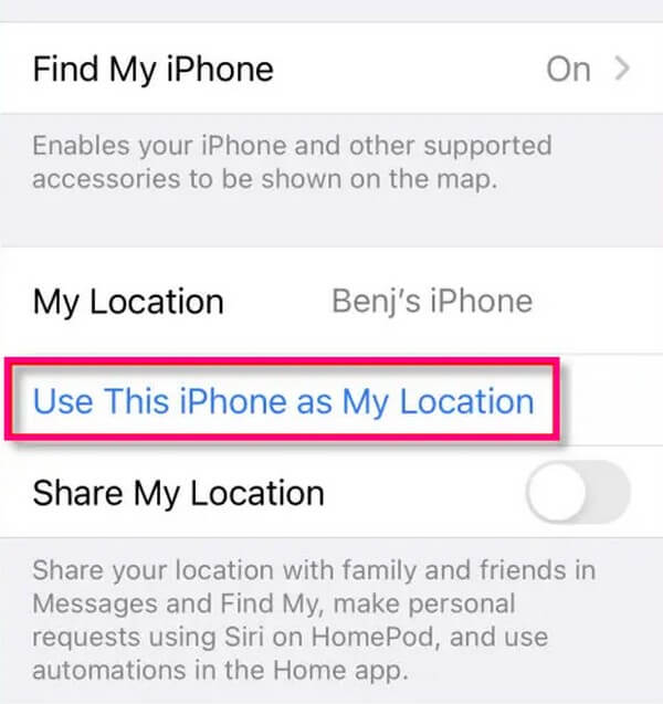 Changer d'emplacement sur iPhone avec un autre iPhone