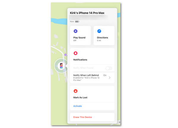 Tap Directions or Play Sound Button