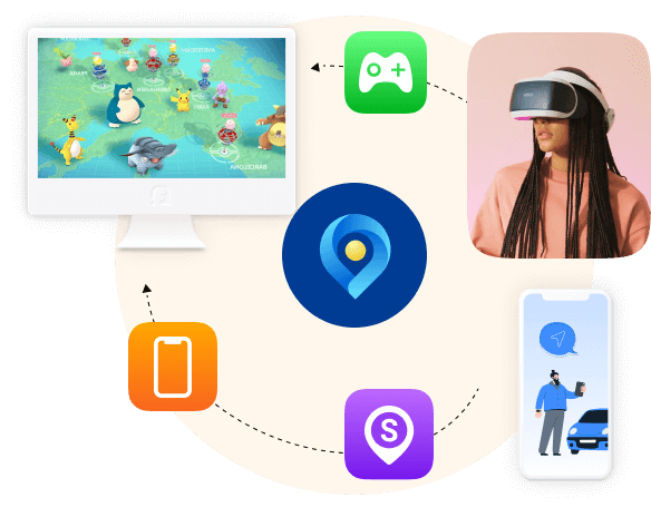 自宅で AR ゲームをプレイ