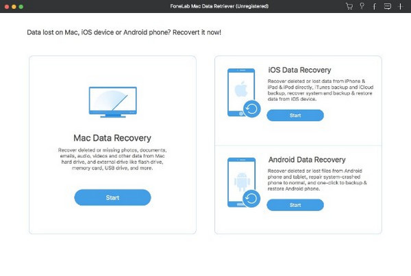 Click Start In Mac Data Recovery Box