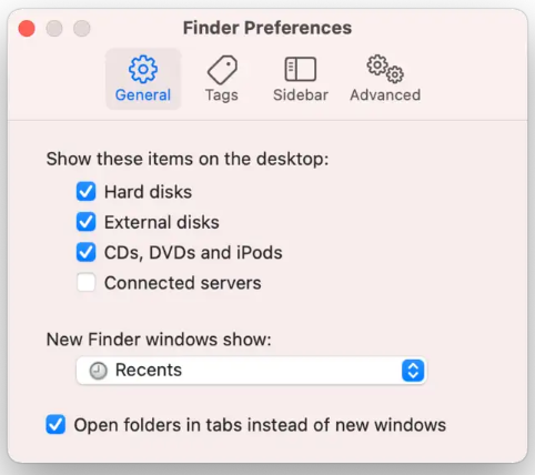 Finder Preferences