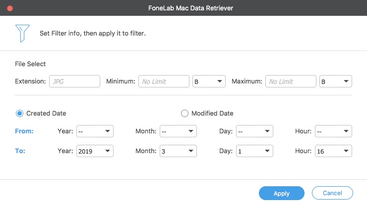 filter data