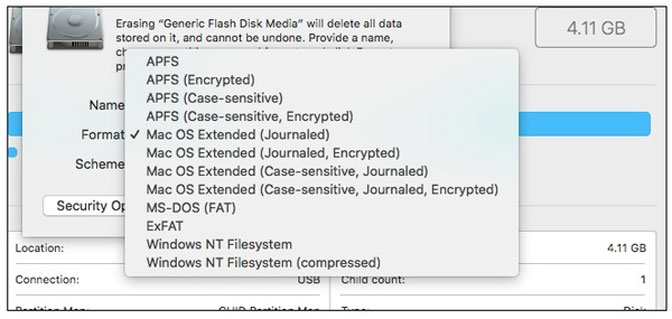 format harddisk på mac