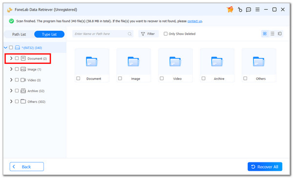 Click Document Button