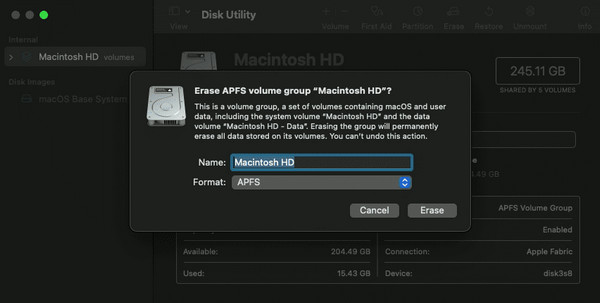 Reset Macbook Via Recovery Mode Disk Utility