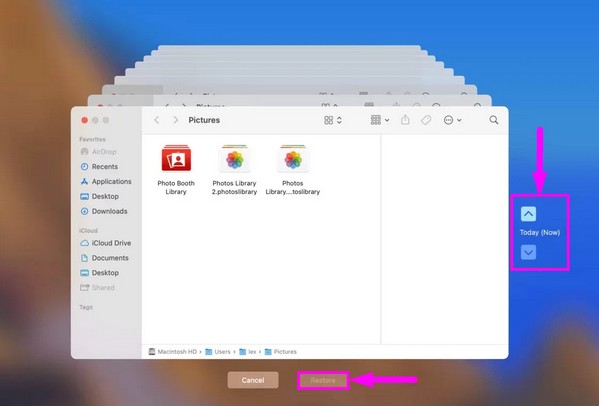 restore photo library