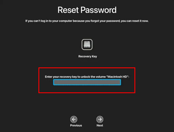 Use Mac Recovery Key
