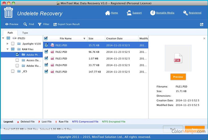 mini herramienta de recuperación de datos