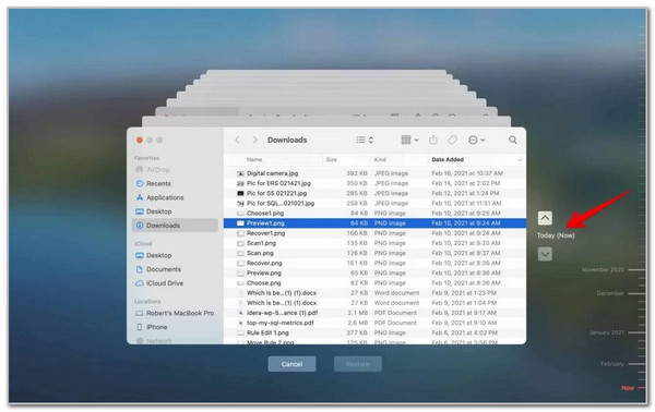 Click Arrow Up Or Down Button