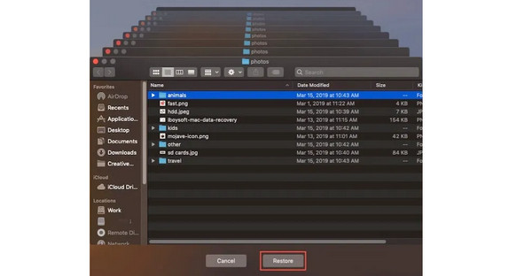 restore backups