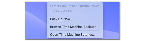 Click Browse Time Machine Backups Button