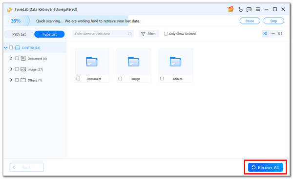Click Recover All Button