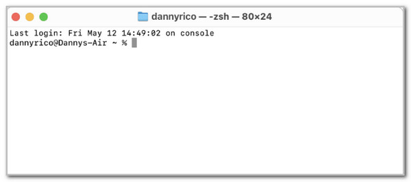 Enter The Codes on Terminal Interface