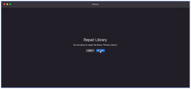 click the Repair button