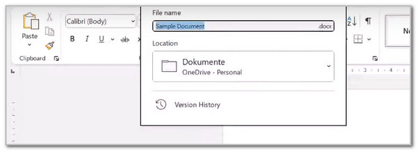 click version history