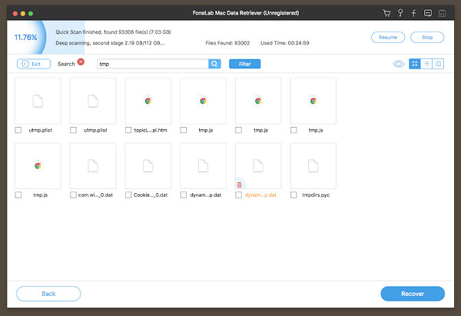restore deep scan