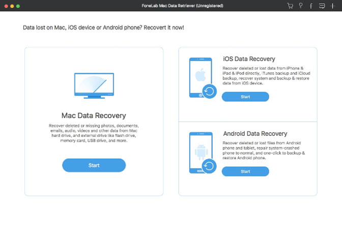 ejecutar software de recuperación de datos mac