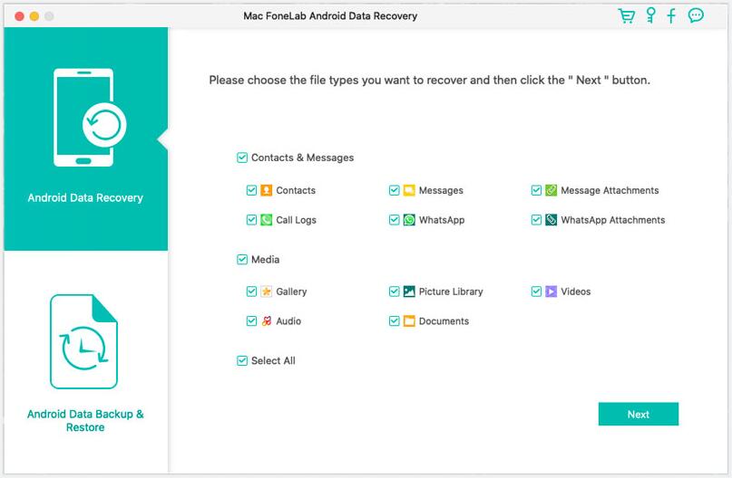 escanear datos de Android