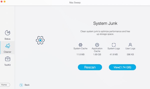 Junk-Dateien anzeigen