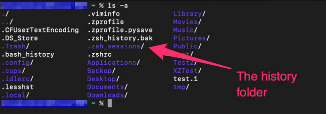 rename history directory on terminal