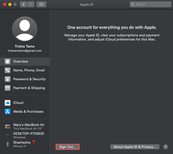 Come smettere di usare l'account iCloud per eliminare le foto dal Mac