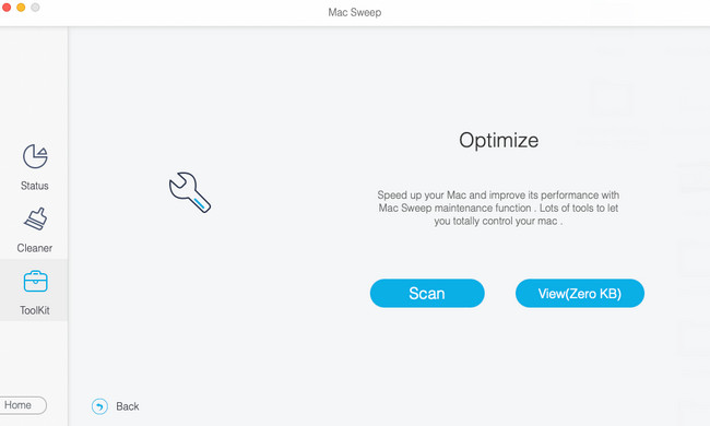 click scan button