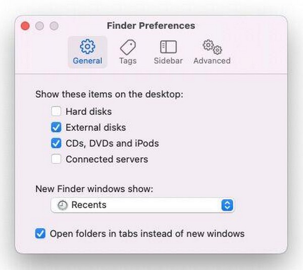 finder preferences