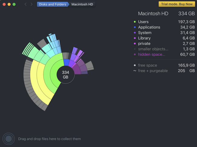 interface principale de DaisyDisk