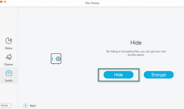 access hide feature
