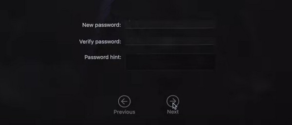 Skriv in nytt lösenord