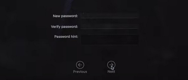 enter new password