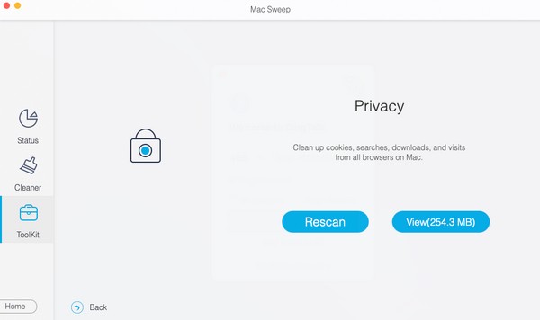 klik op privacy