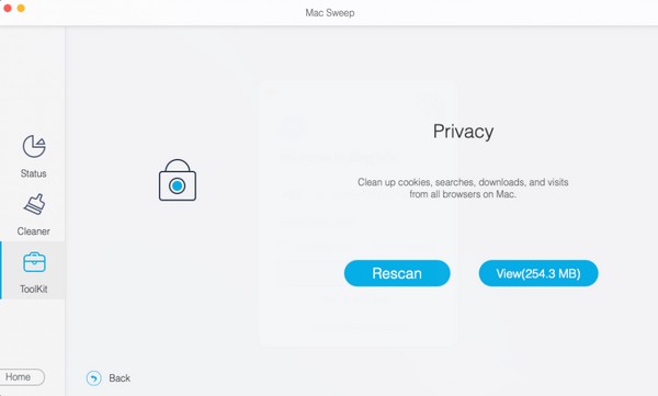 digitalizar e visualizar dados de privacidade