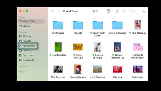 click application button