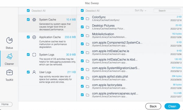 clean system storage