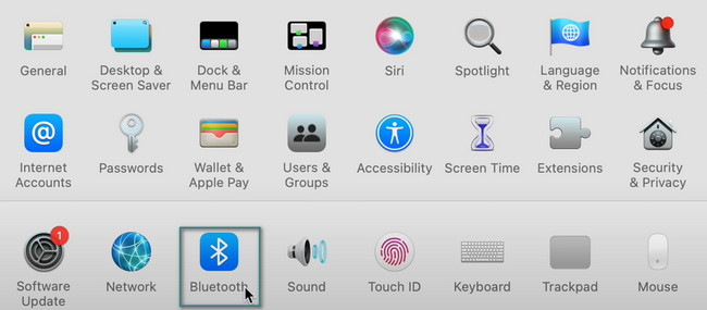 cliquez sur Bluetooth sur Mac