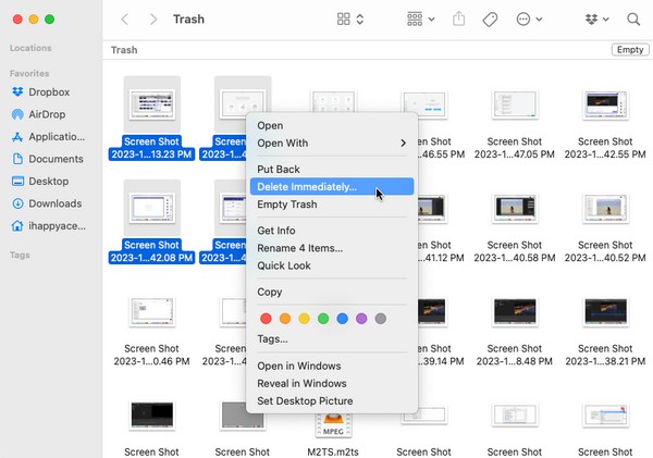 delete photos from trash