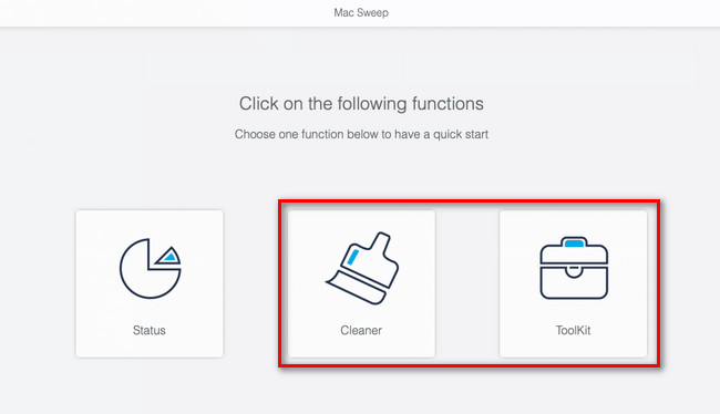 cliquez sur nettoyeur ou boîte à outils