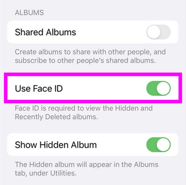 lock photo with hidden album