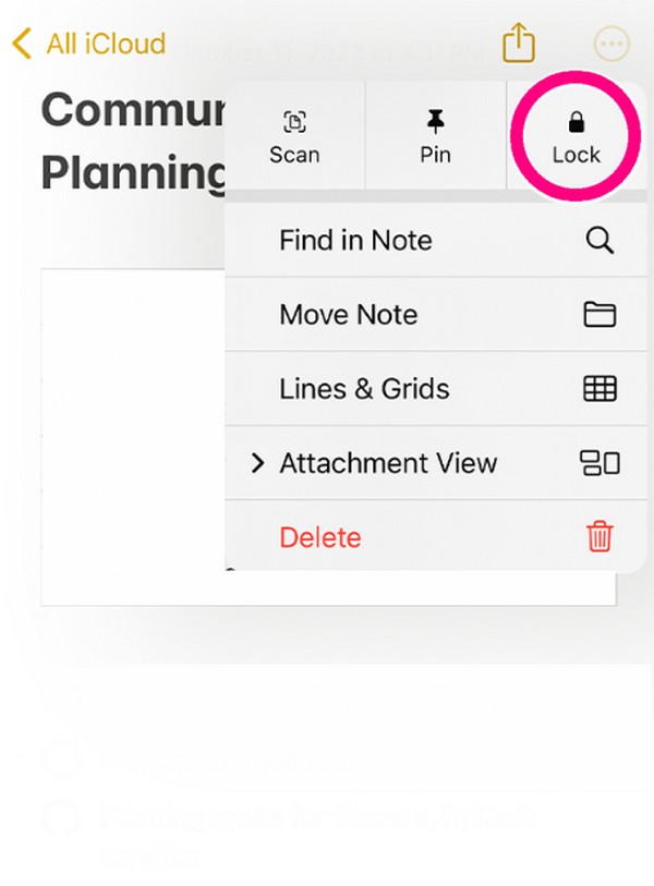 lock note with photos