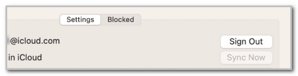 click sign out button