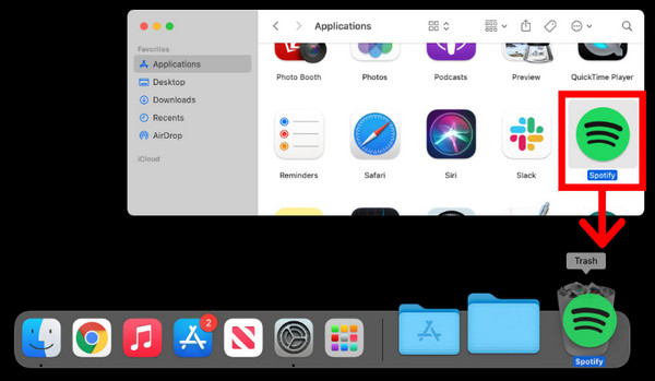 Drag Applications To Folder