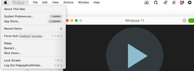 click force quit on mac