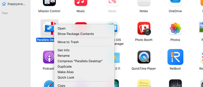 click move to trash