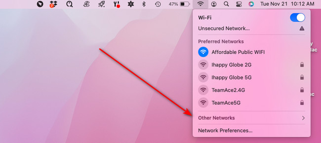 other networkds button