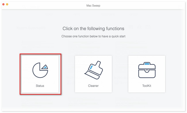 click status button