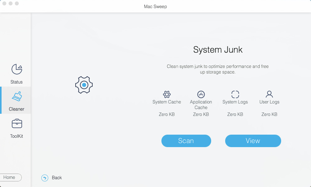 Cleaning system junk with FoneLab Mac Sweep