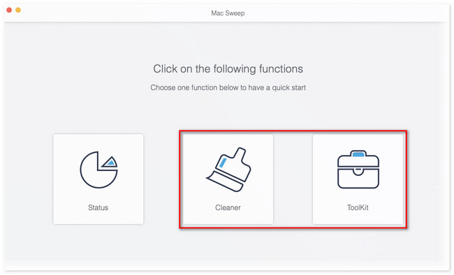 cliquez sur nettoyeur ou boîte à outils